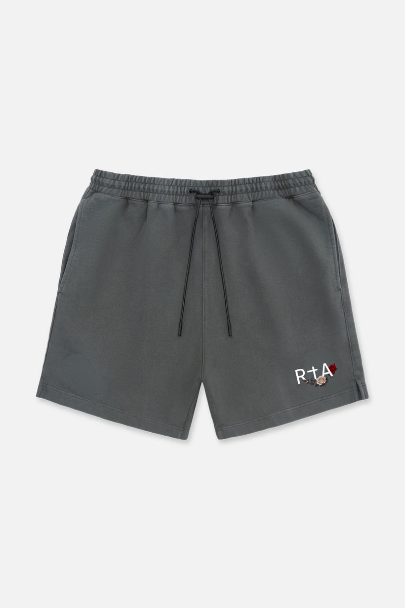 CLYDE ELASTICATED SHORT | VINTAGE BLACK ROSE 1