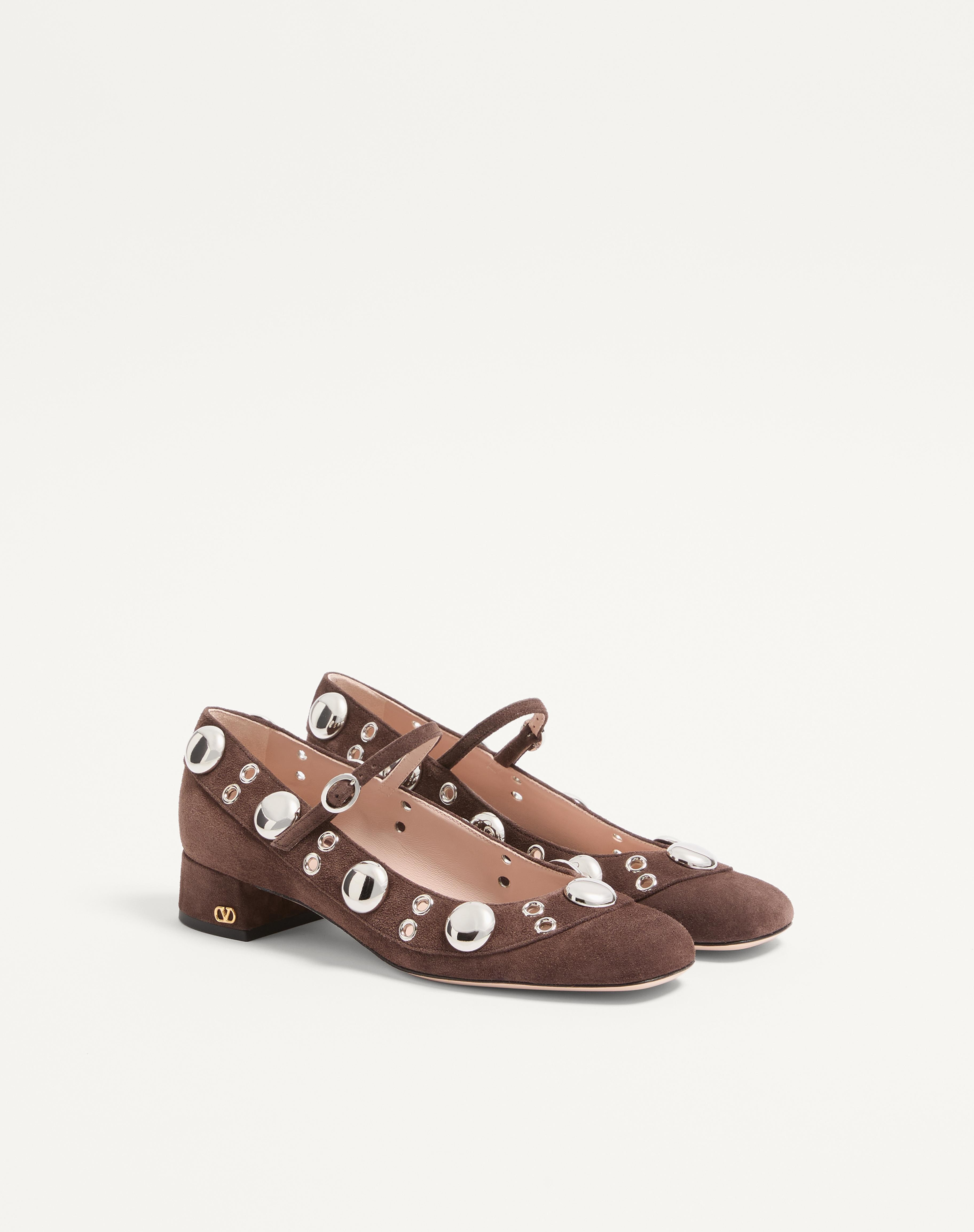 NELLCÔTE MARY-JANE PUMPS IN CRUST LEATHER 30MM - 3