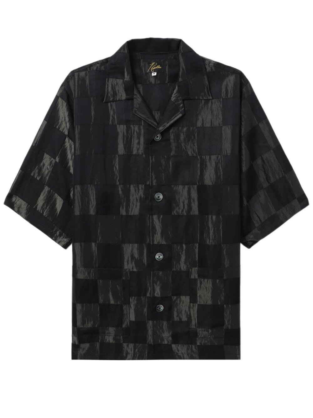 abstract-print shirt - 1