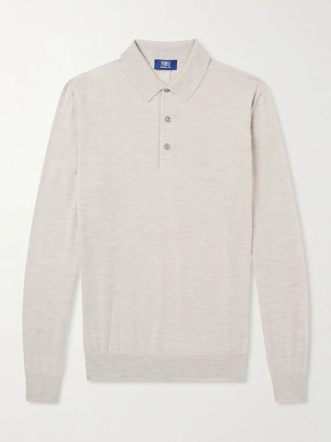 Sportman Cashmere and Silk-Blend Polo Shirt - 1
