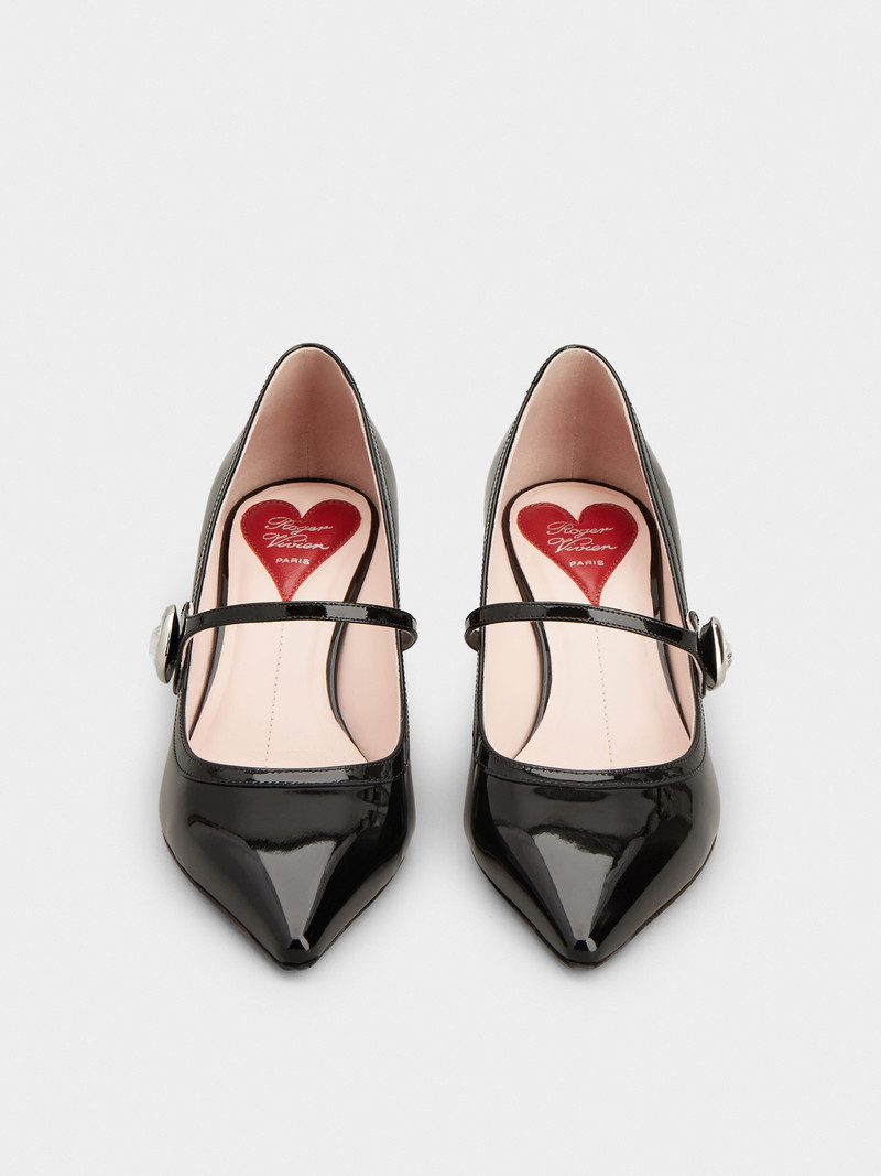 Mary Jane Virgule Pumps in patent leather 7