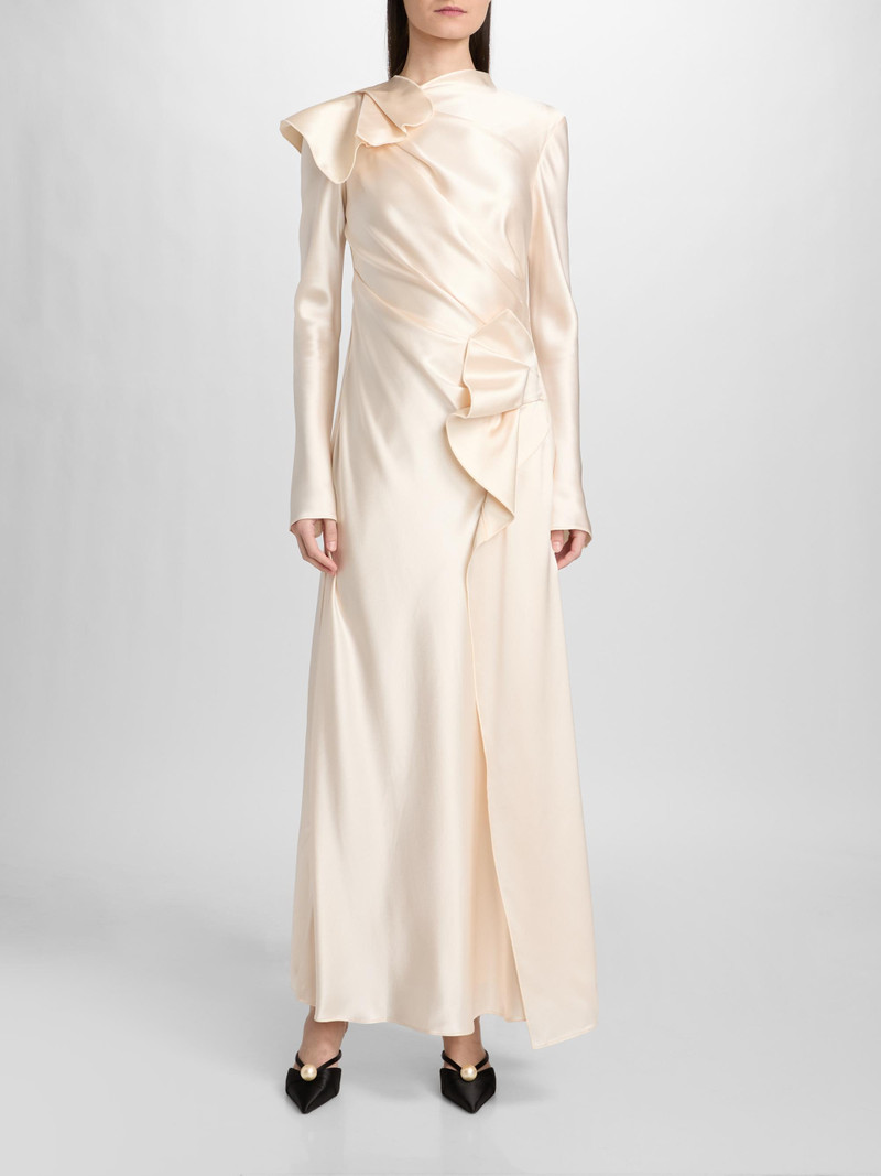 Women's Forever Young Ruffled Ramwark Maxi Dress - Pearl 3