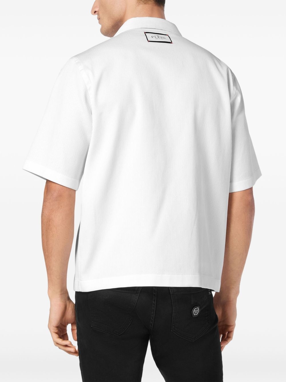 ribbed bowling shirt - 4