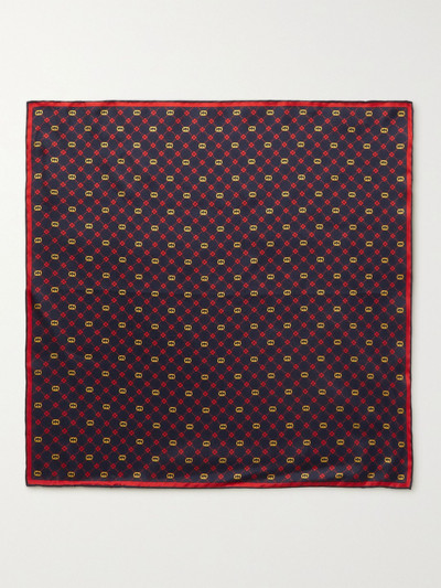 GUCCI Printed Silk-Twill Pocket Square outlook