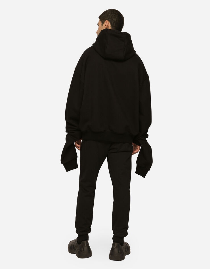 Jersey hoodie with embossed DG logo - 5