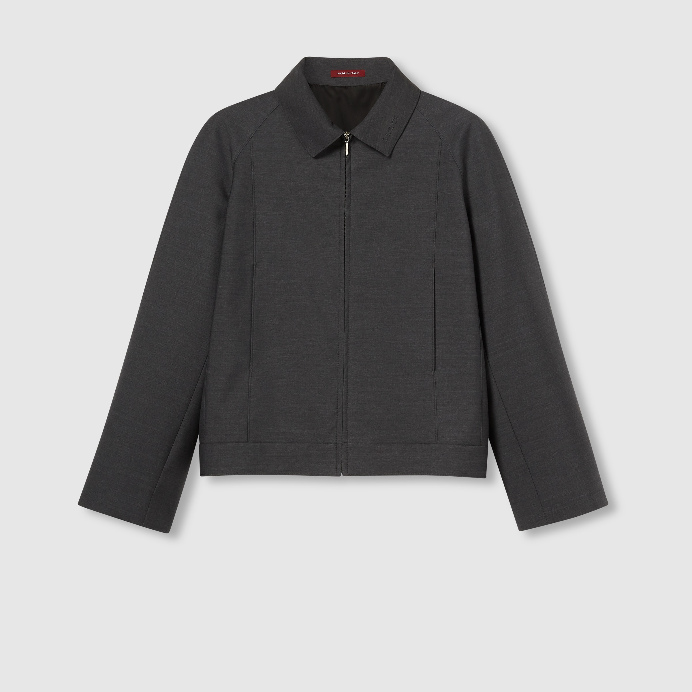 Wool bomber jacket - 1