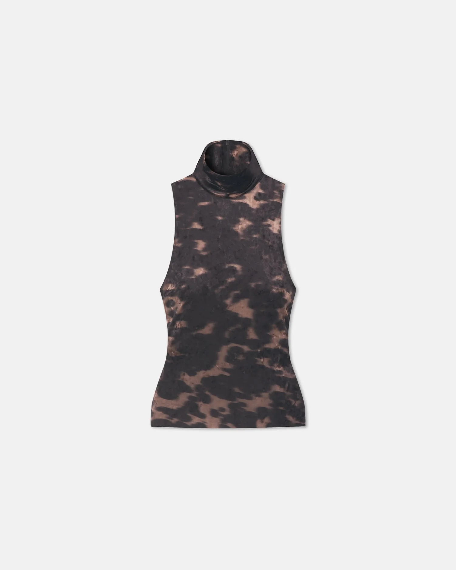 Stretch Velvet Sleeveless Top - 1