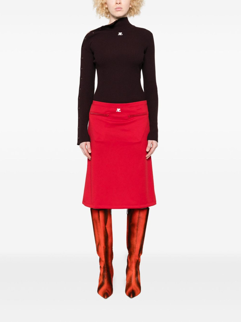 courrèges zip-pocket skirt outlook