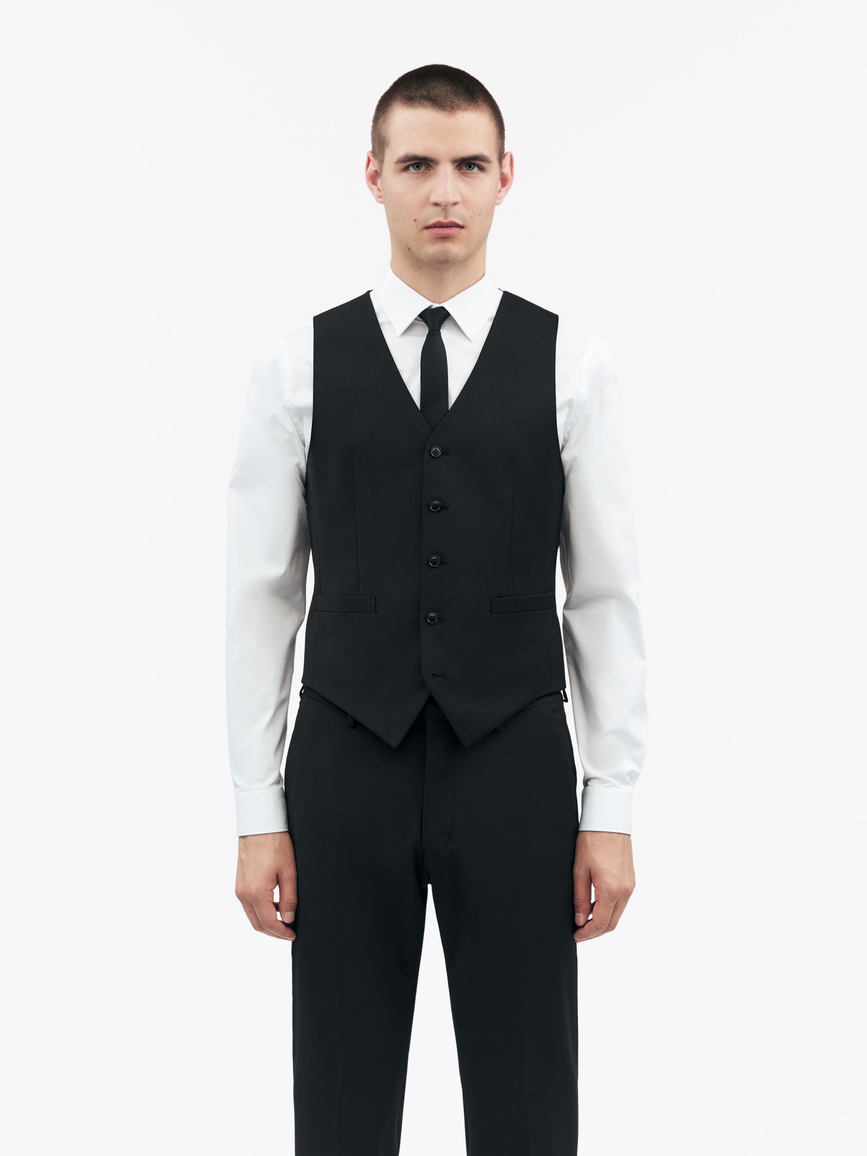 Wayde Wool Blend Waistcoat - 3