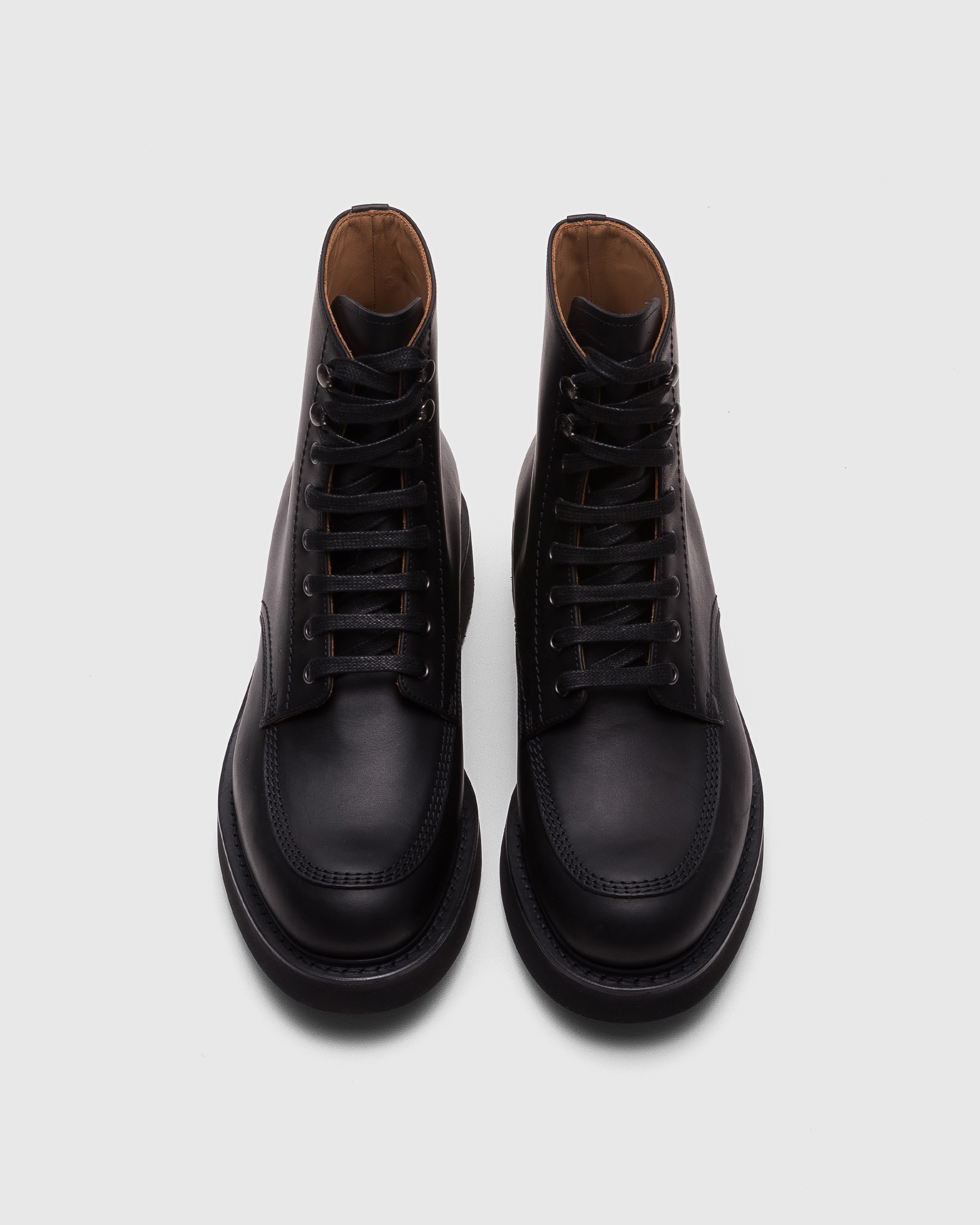 Pull Up Calf Lace-up Boot - 5