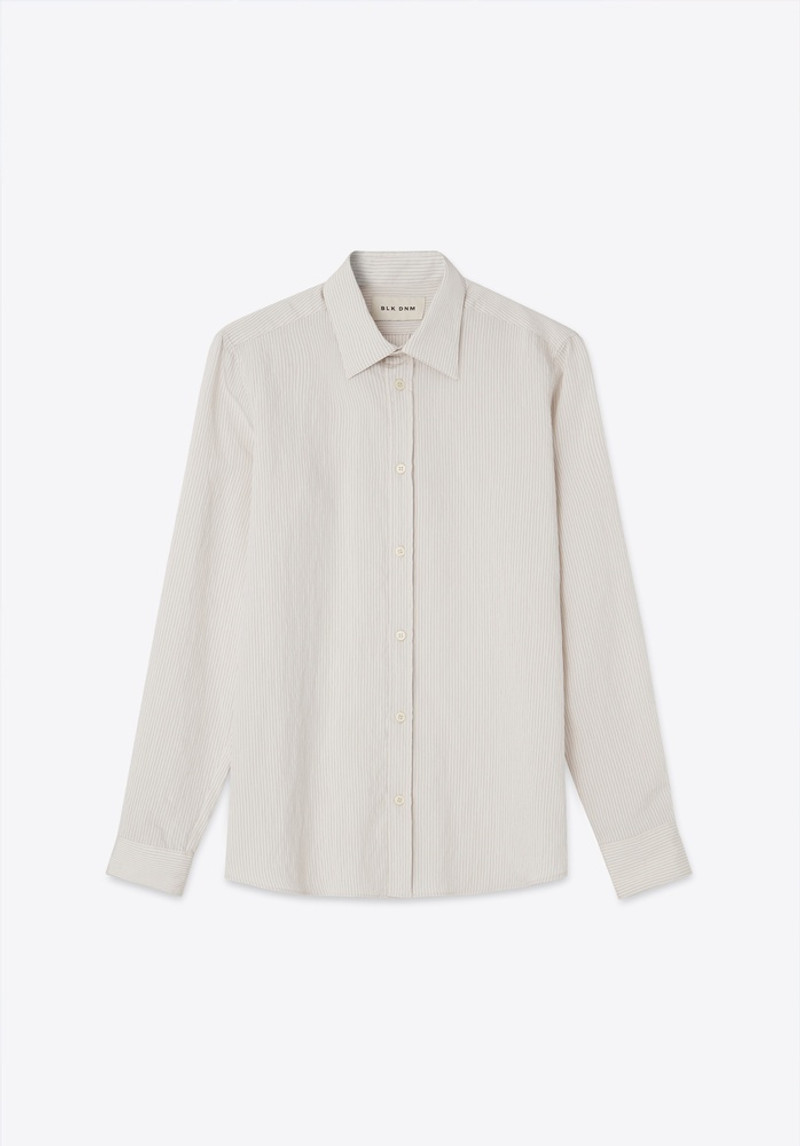 BLK DNM SHIRT 01  WHITE / BLACK outlook