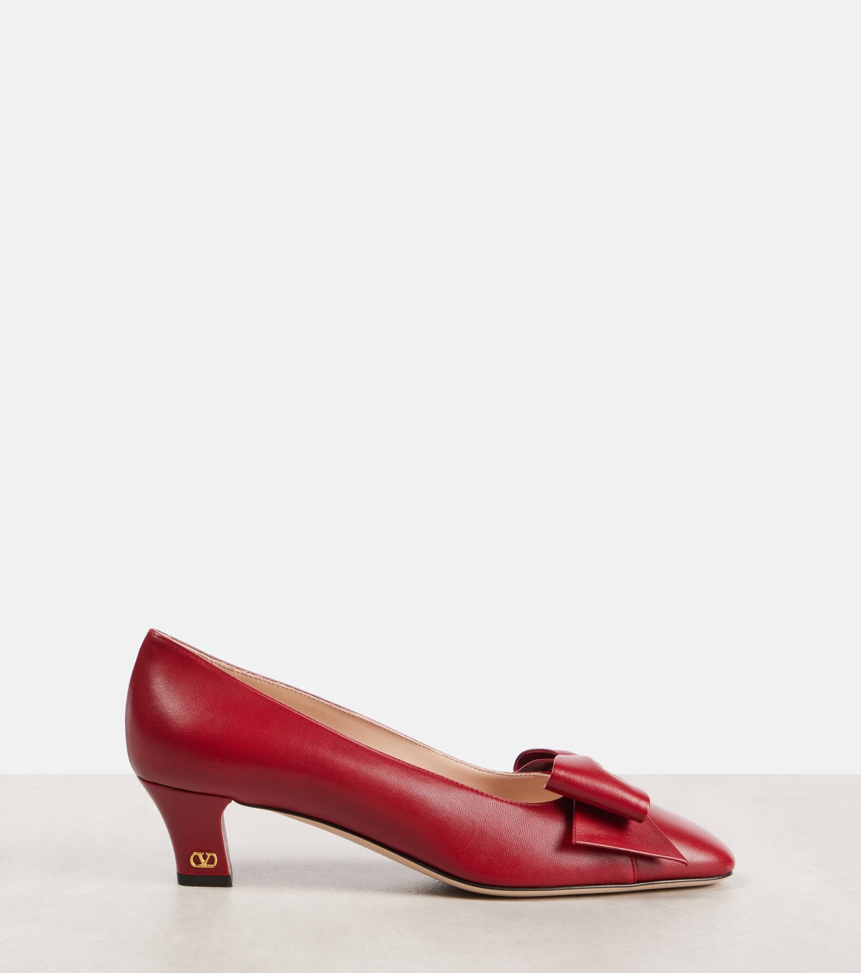 Bowow 45 bow-detail leather pumps - 4