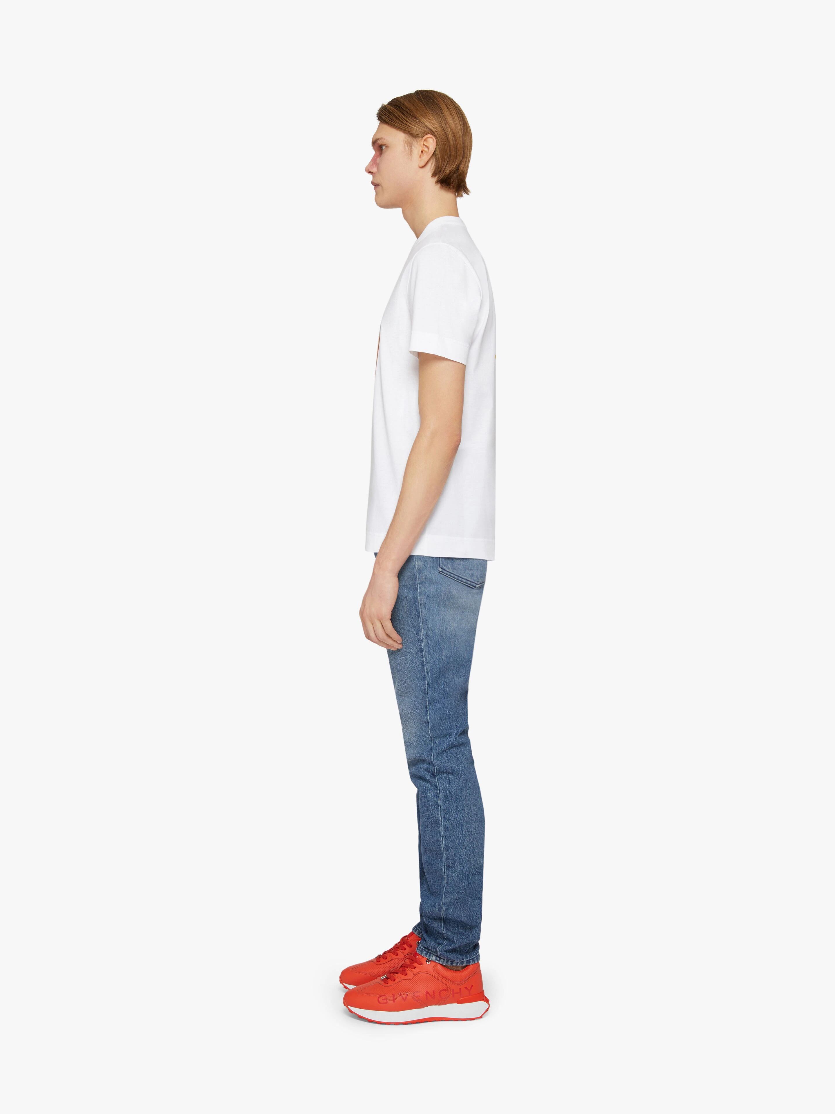 SLIM FIT JEANS IN DENIM WITH METALLICS DETAILS - 3