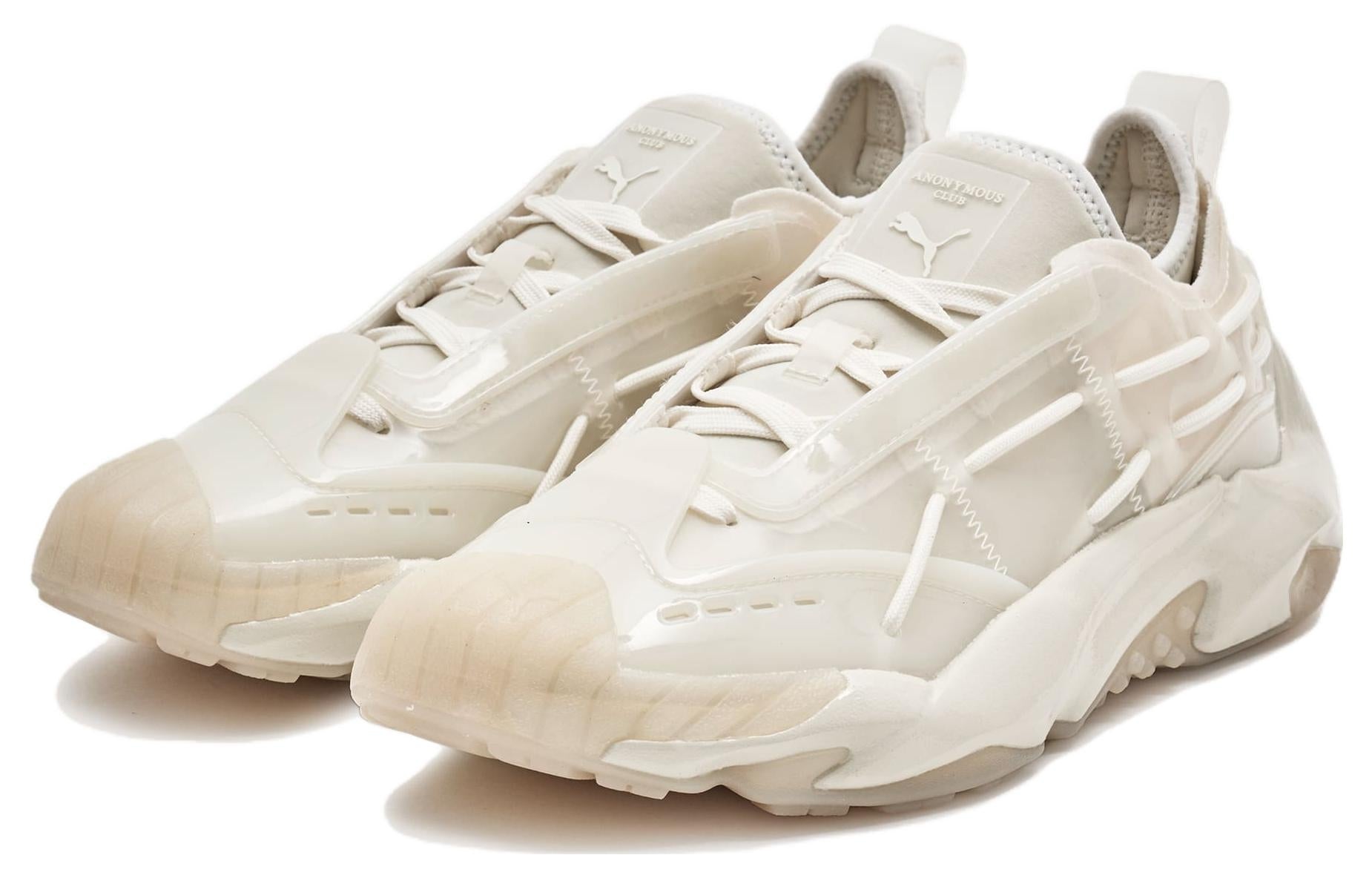 (WMNS) PUMA Plexus Vinyl Anonymous Club Shoes 'Warm White' 388736-01 - 3