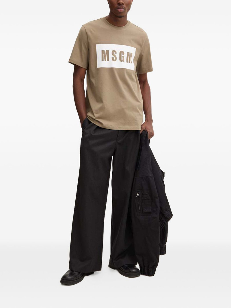 MSGM logo-print T-shirt outlook