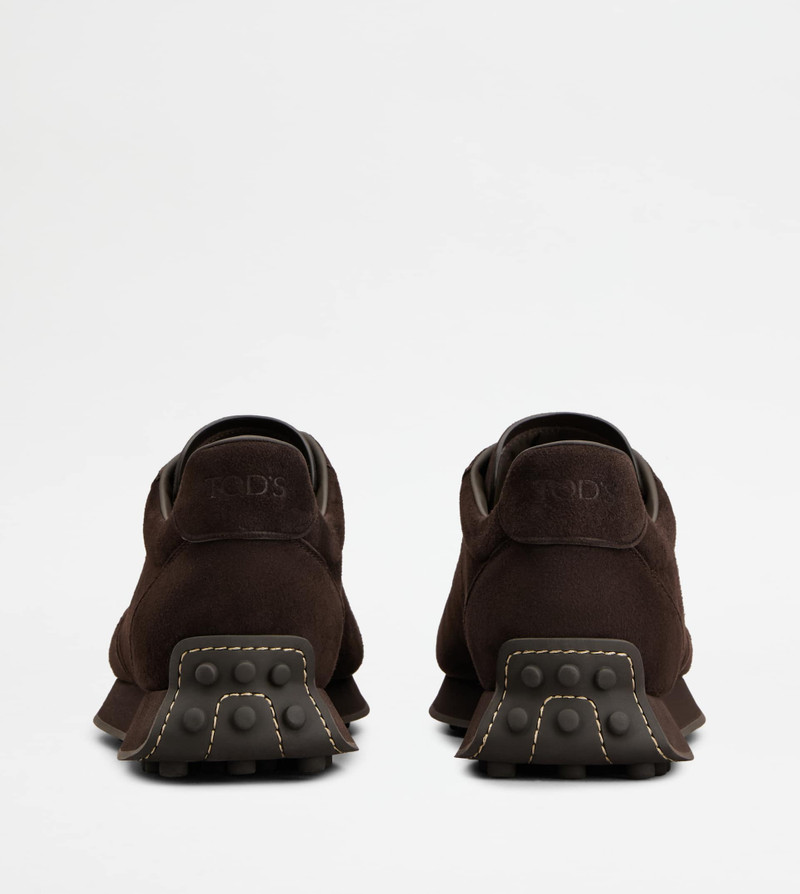 T VINTAGE SNEAKERS IN PASHMY SUEDE - BROWN 3
