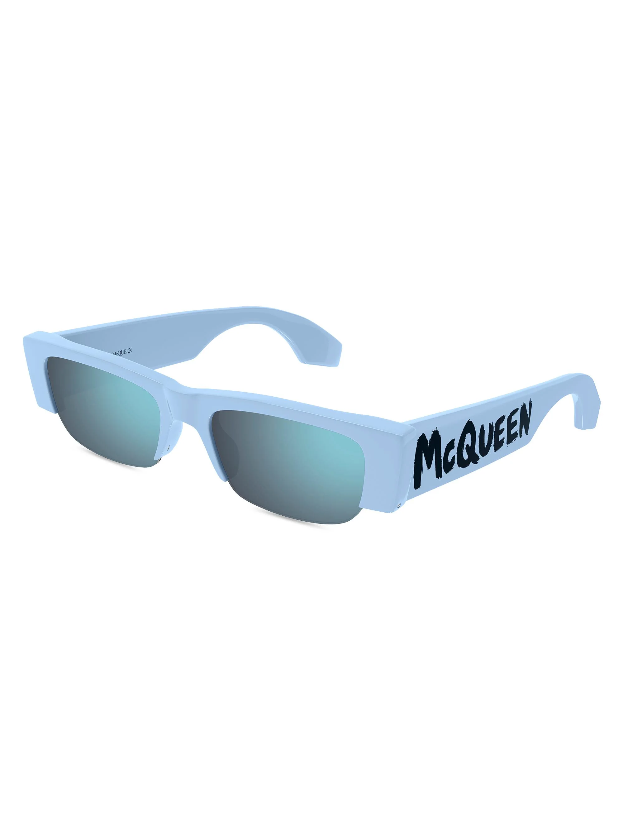 Men's Graffiti 54MM Mirrored Acetate Sunglasses - Light Blue - 1