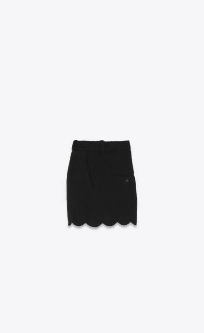 SAINT LAURENT mini shorts in bouclé tweed outlook