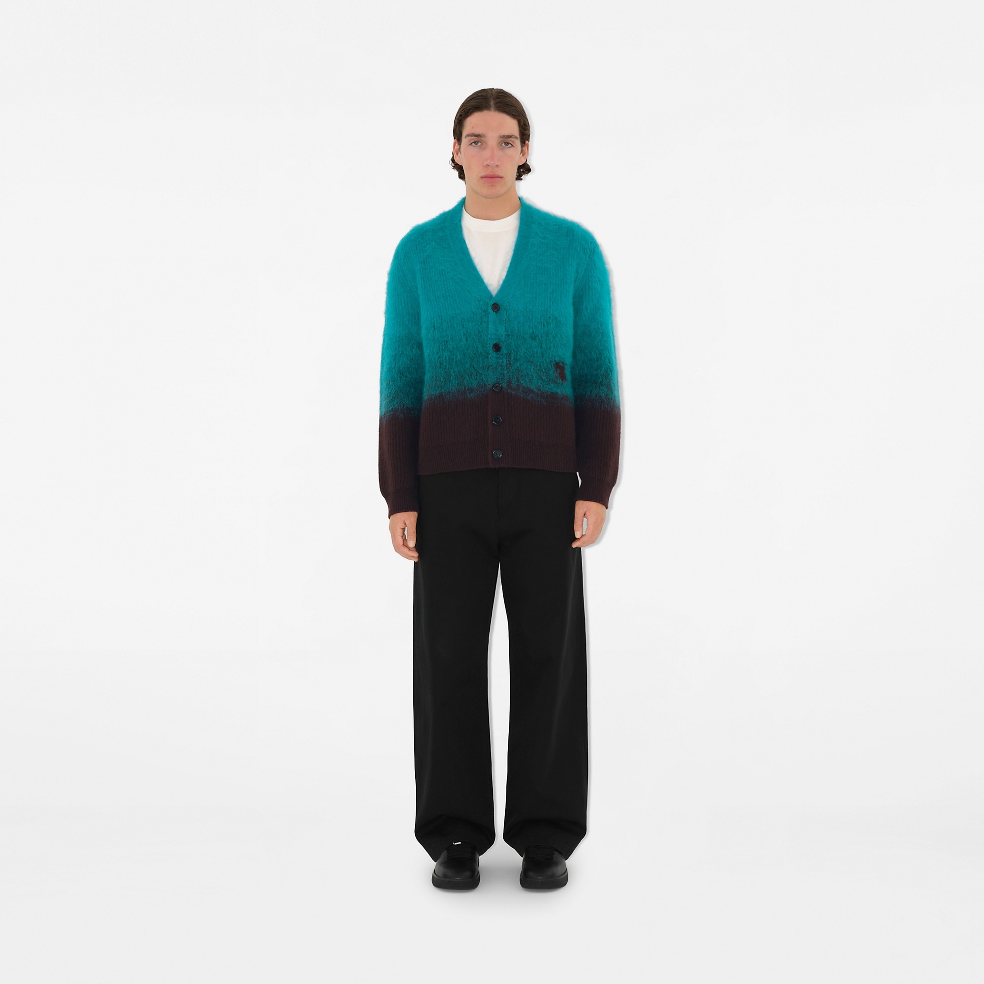 Wool Mohair Blend Cardigan - 2