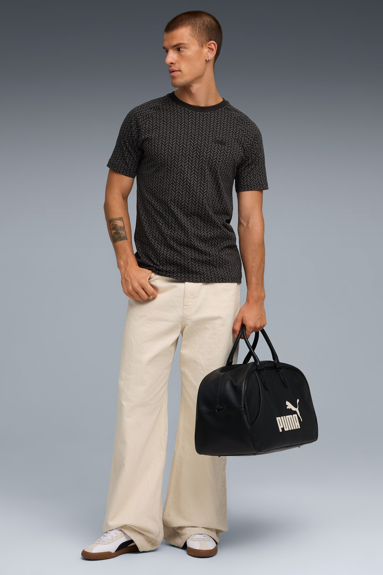 PUMA Essentials Herringbone Men's Tee - 5