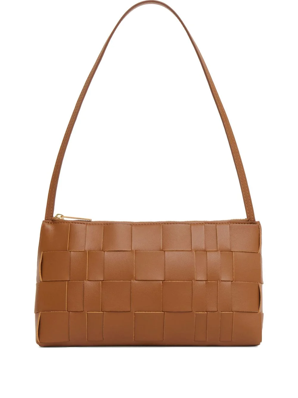 Gaia woven leather shoulder bag - 1