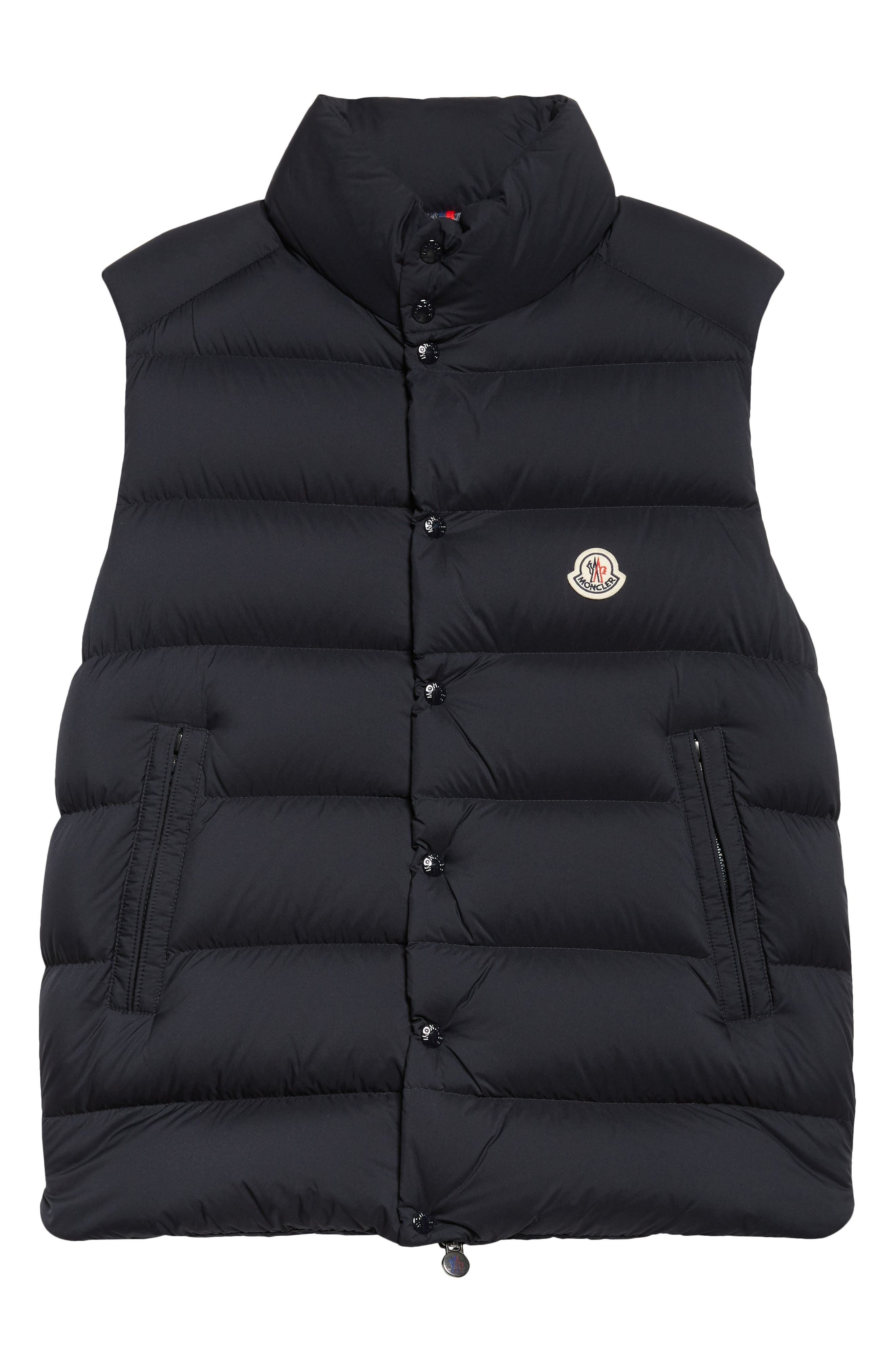 Moncler Tibb Down Puffer Vest in Obsidian Blue at Nordstrom - 7