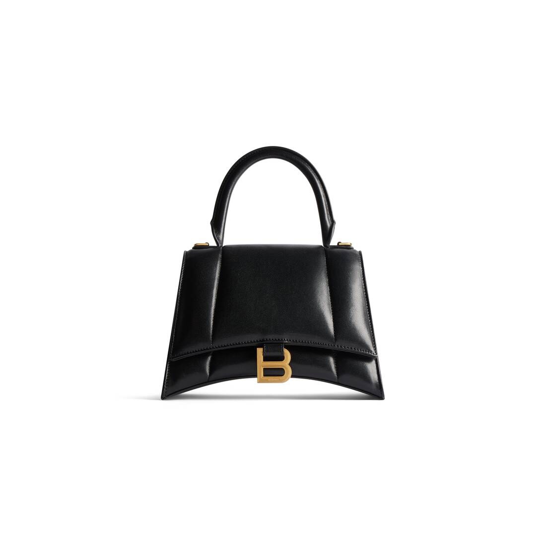 Women's Hourglass Small Handbag in Black - 1