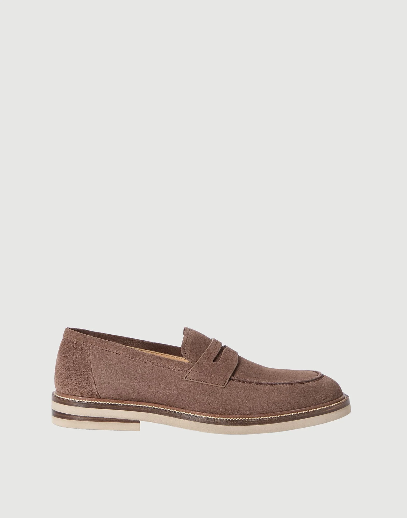 Suede penny loafers - 1