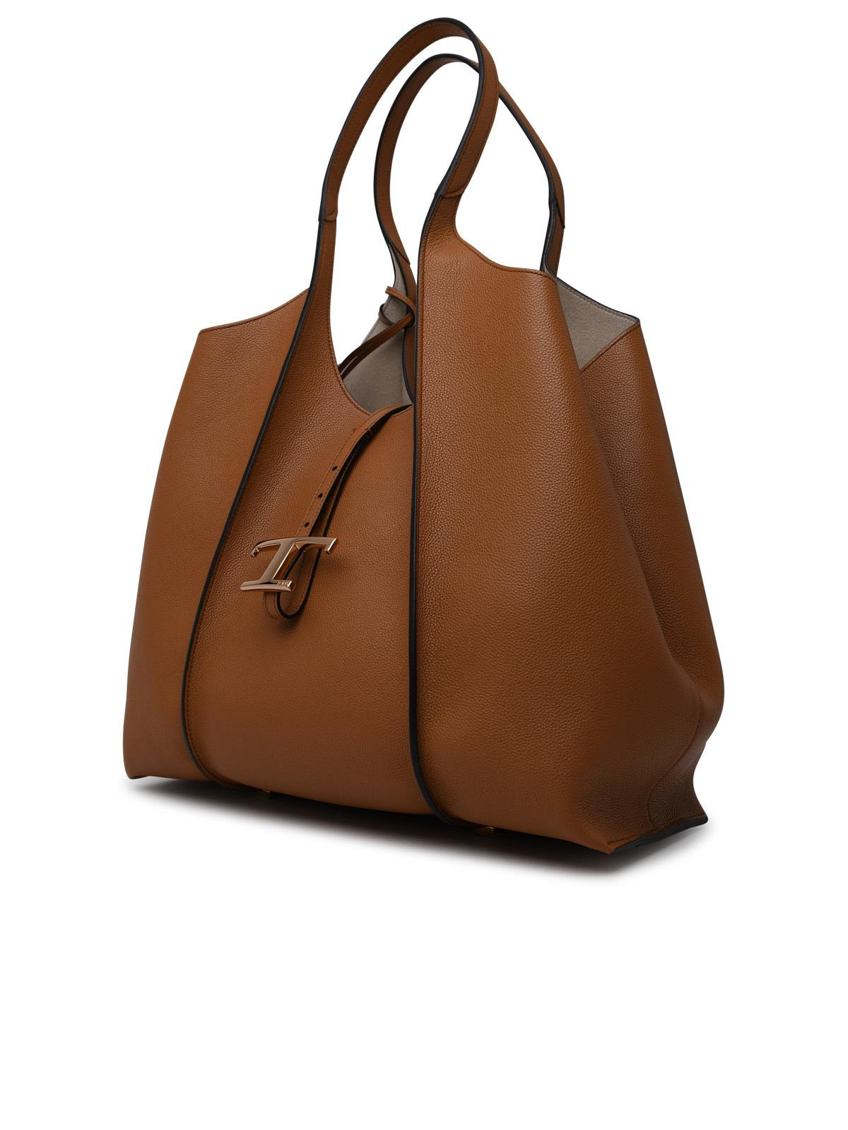 Tod's 'Timeless' Brown Leather Shopping Bag Women - 2