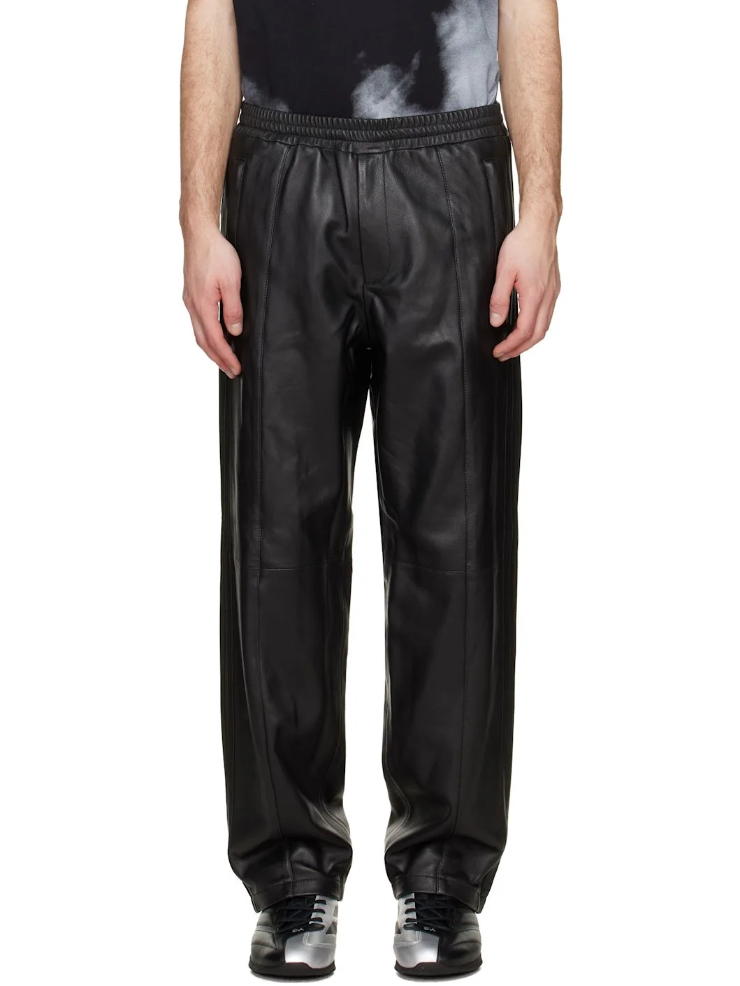 Black A-Type Firebird Leather Pants - 1