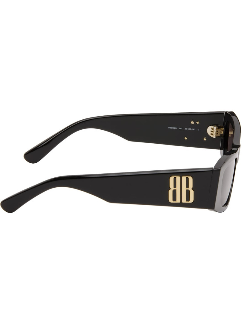 BALENCIAGA Black Nano Rectangle AF Sunglasses outlook