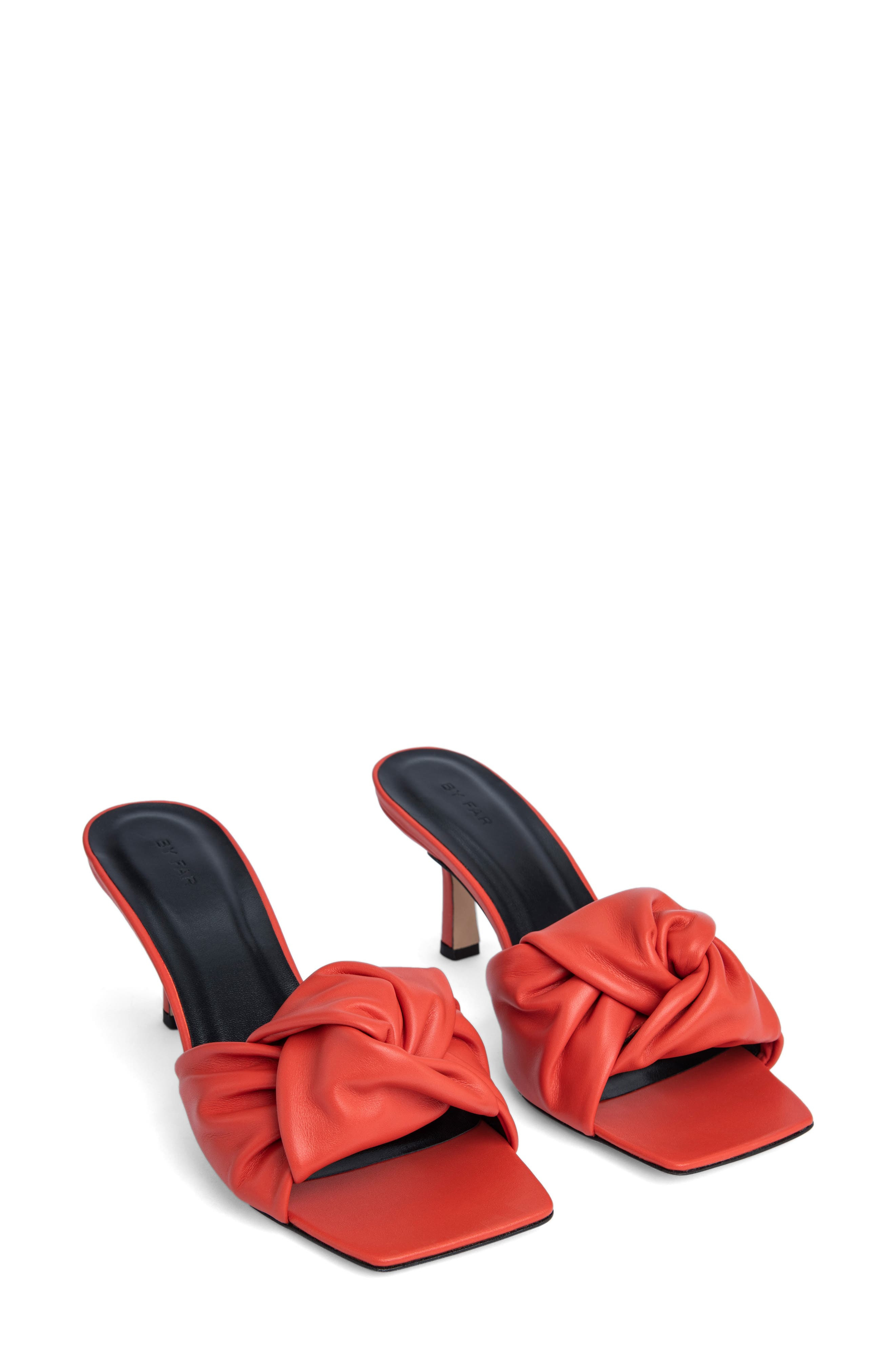 By Far Lana Open Toe Mule in Scarlet at Nordstrom - 1