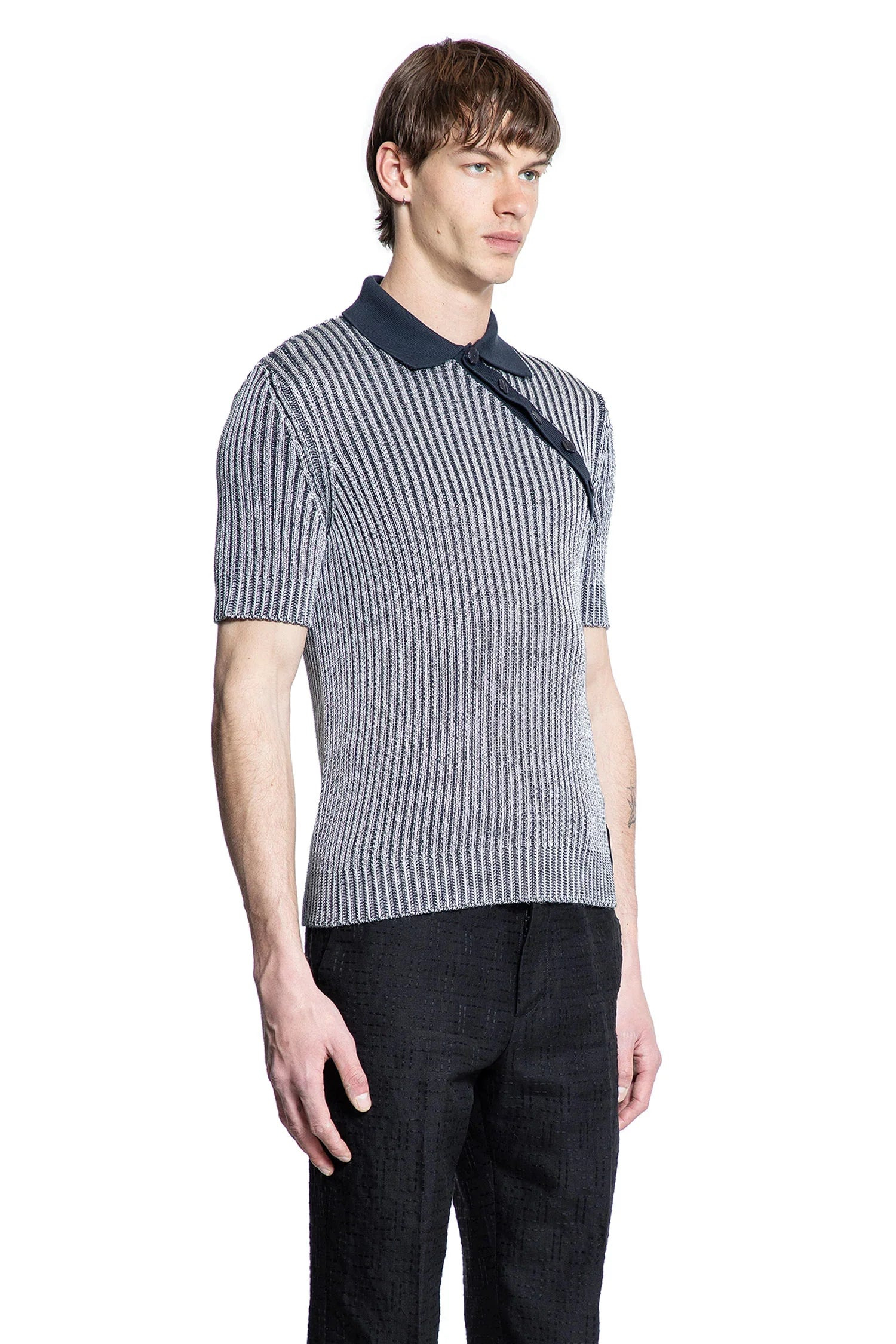 Cotton-And-Viscose-Polo-Shirt - 2