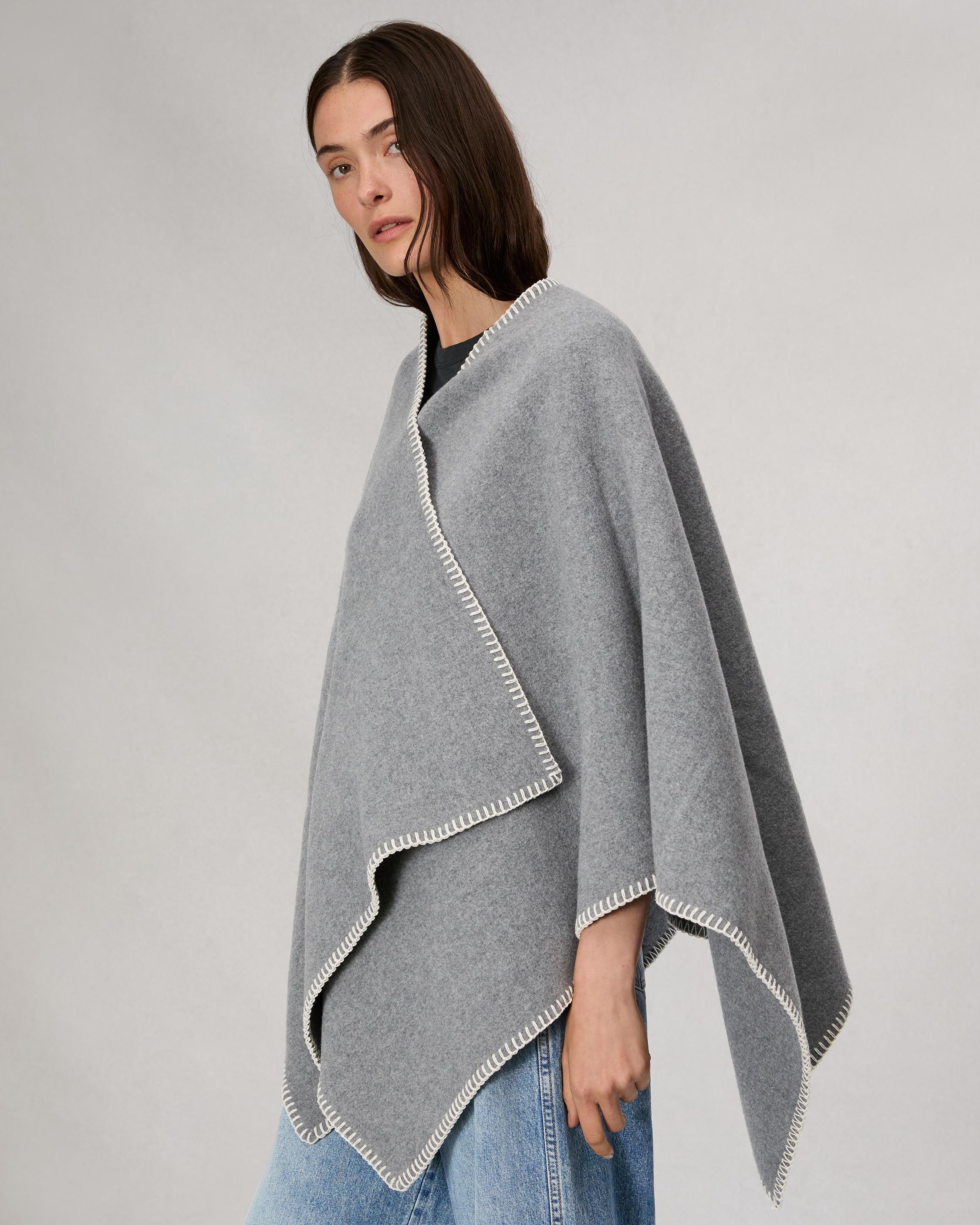 Ingrid Wool Poncho - 2