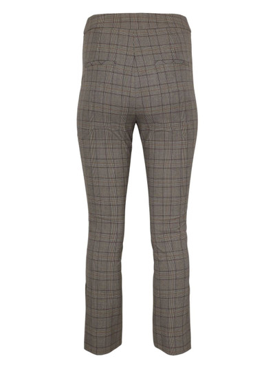 VERONICA BEARD Arte check-pattern tapered trousers outlook