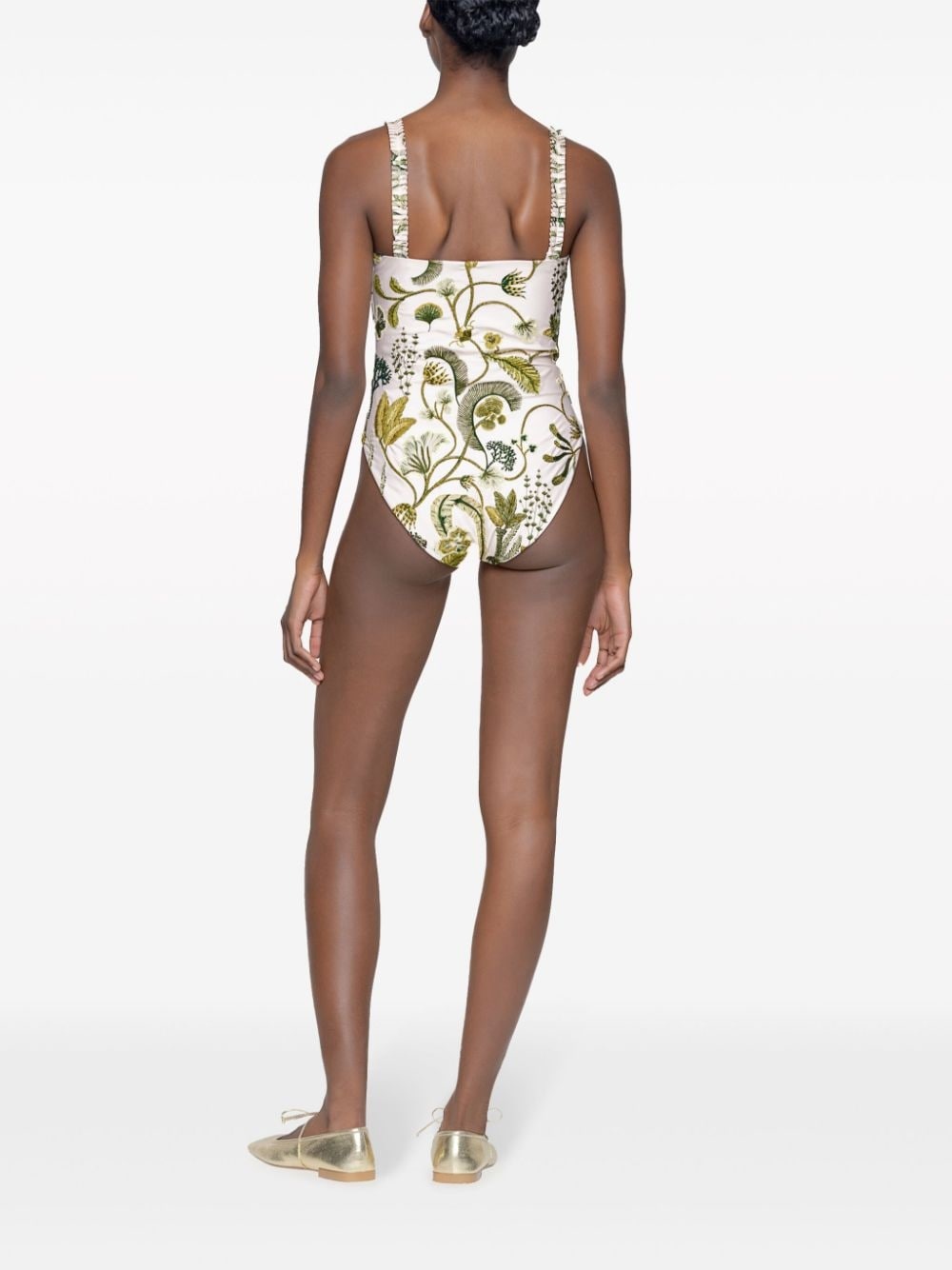 LimÃ³n Algae floral-print swimsuit - 4