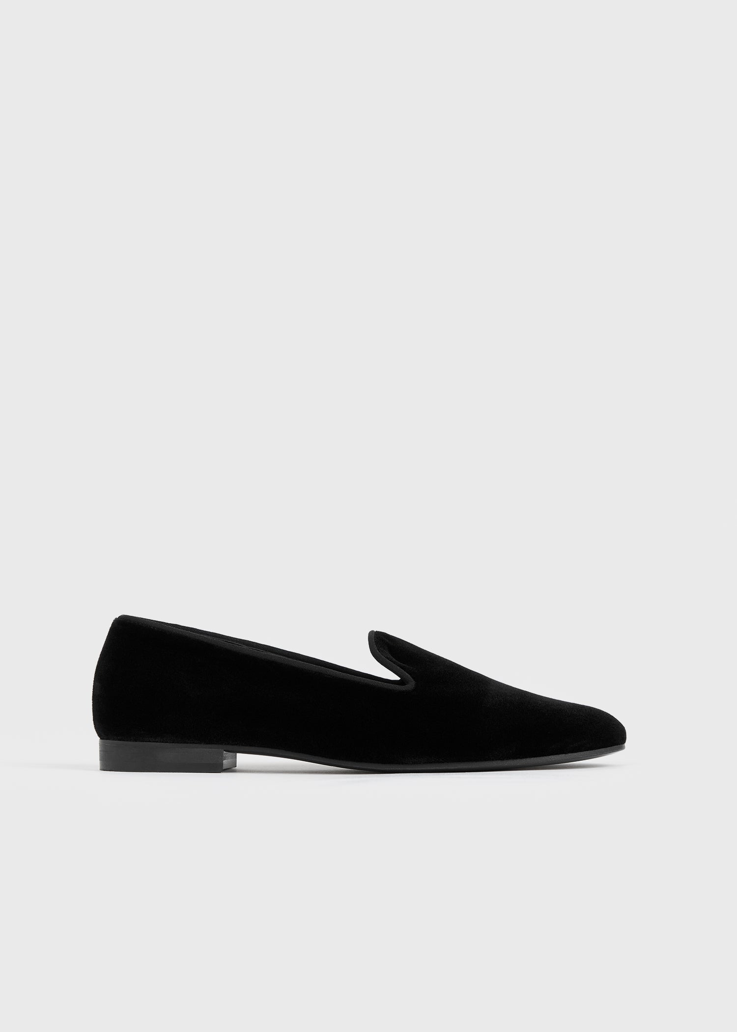 Velvet loafers black - 8