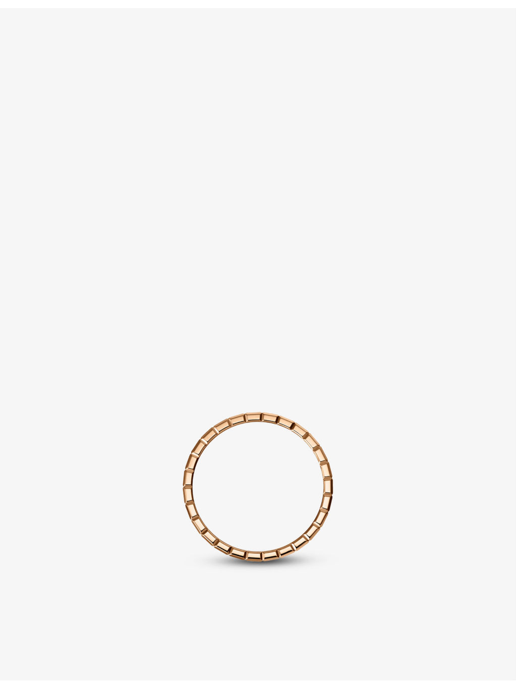 Ice Cube 18ct rose-gold and 0.01ct round-cut diamond ring - 3