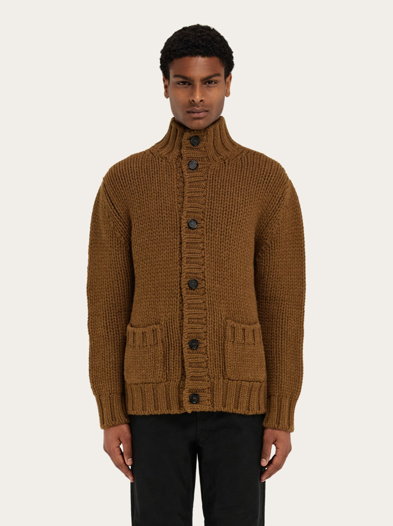 FERRAGAMO Wool and cashmere cardigan outlook