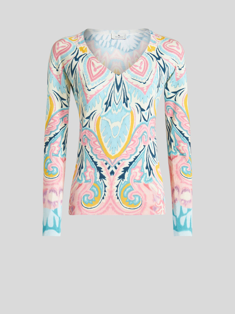 FLORAL PRINT SILK JUMPER 1