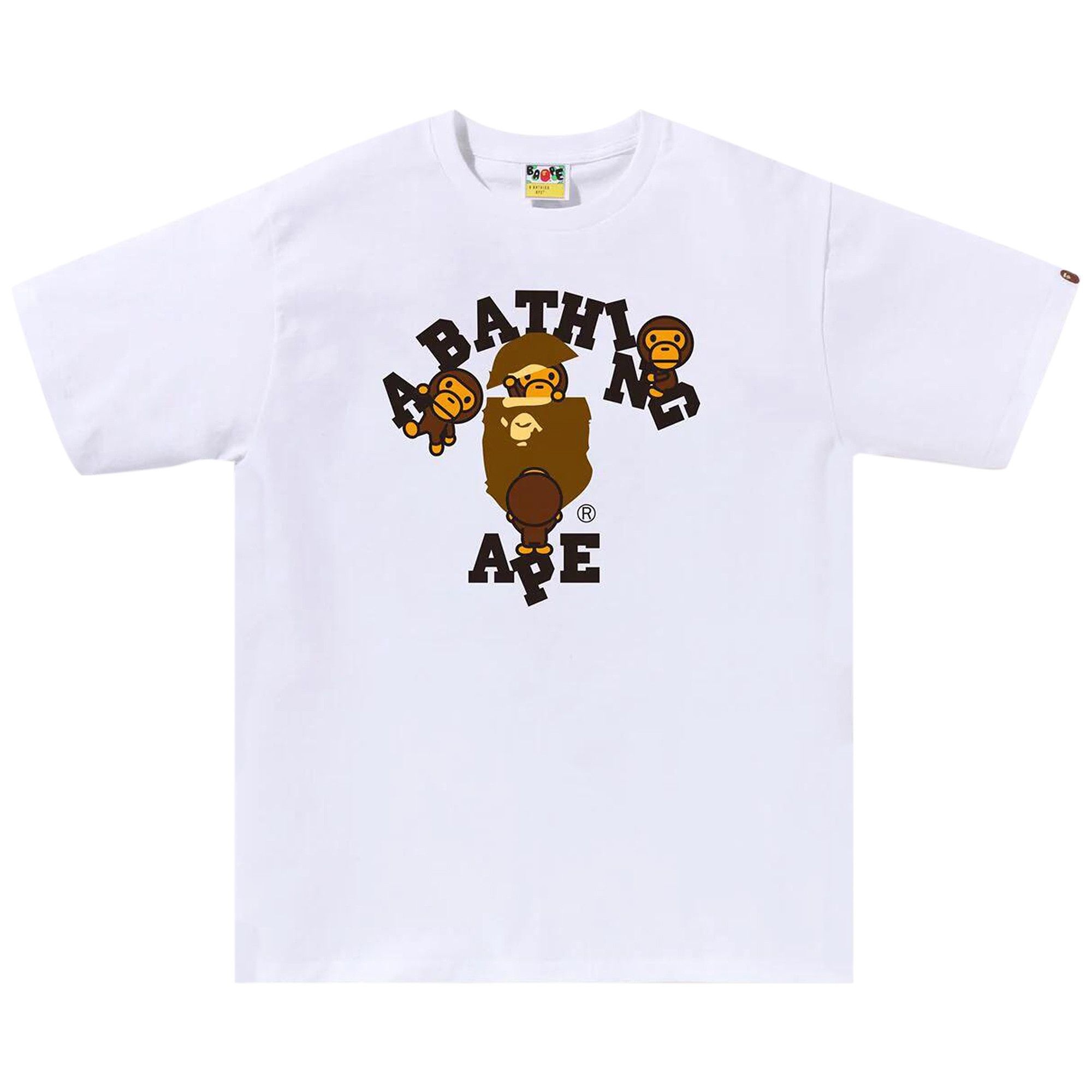 BAPE College Milo Tee 'White' - 1