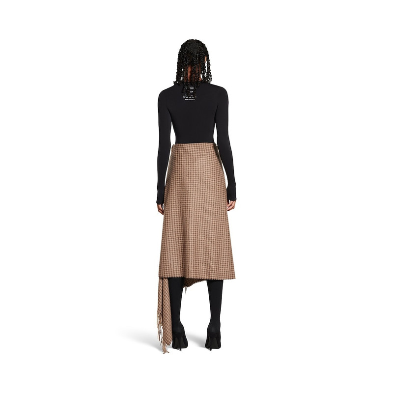 Women's Scarf Skirt in Brown 4