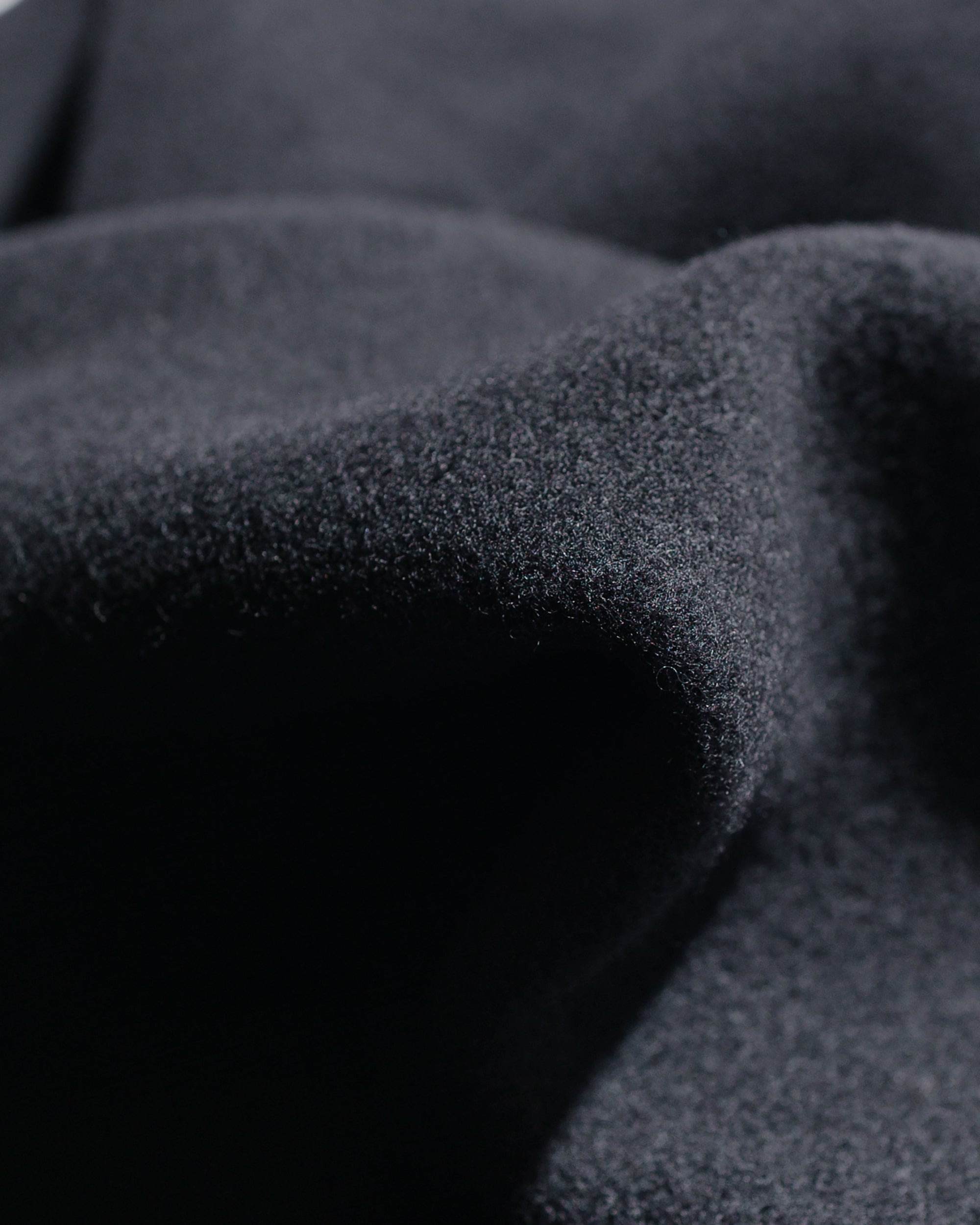 Estate Scarf Black Double Wool - 2