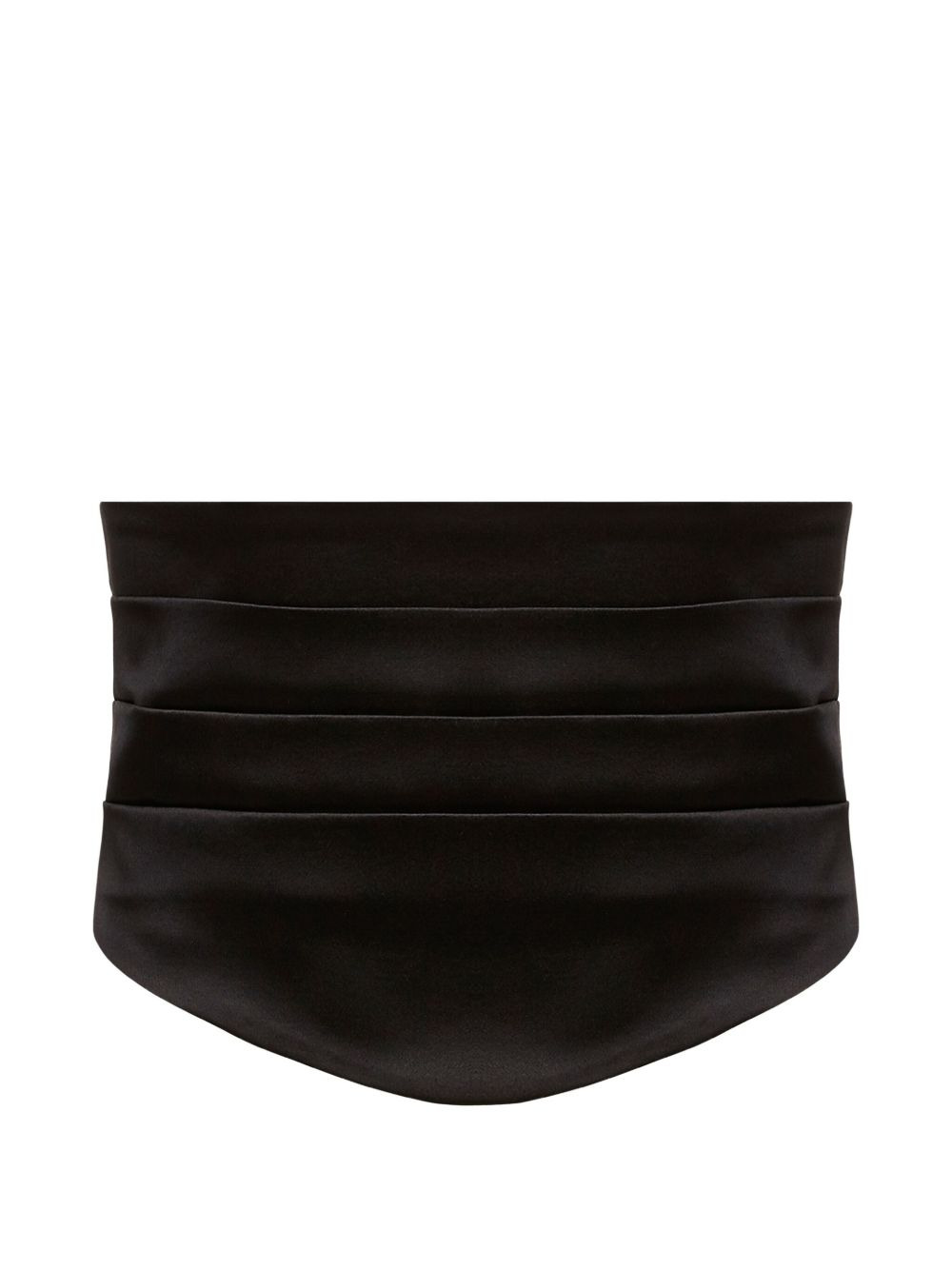 pleated satin belt - 2