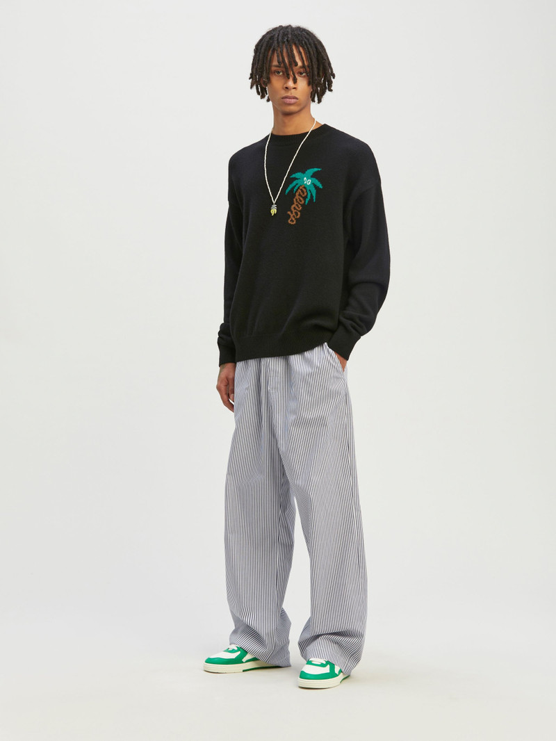 Palm Angels Sketchy Intarsia Sweater outlook