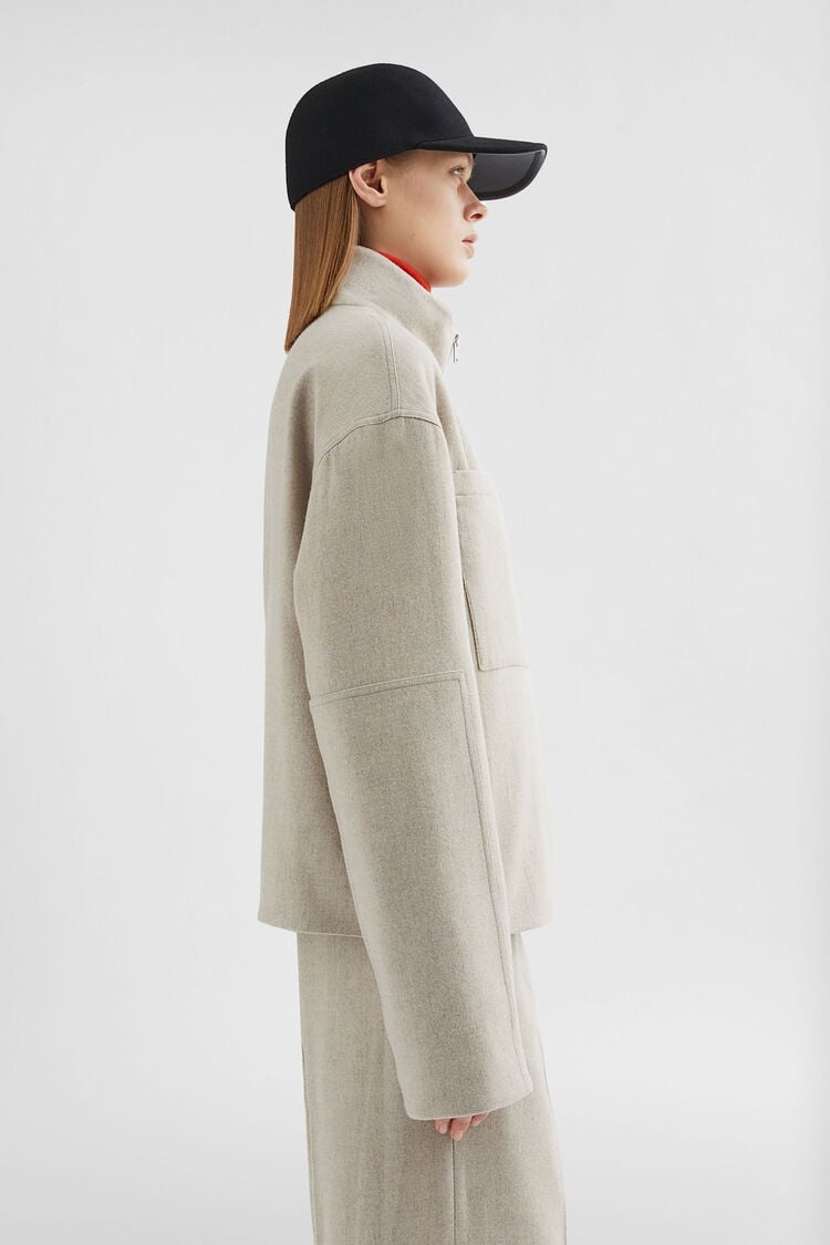 Felt Wool Padded Blouson - 2