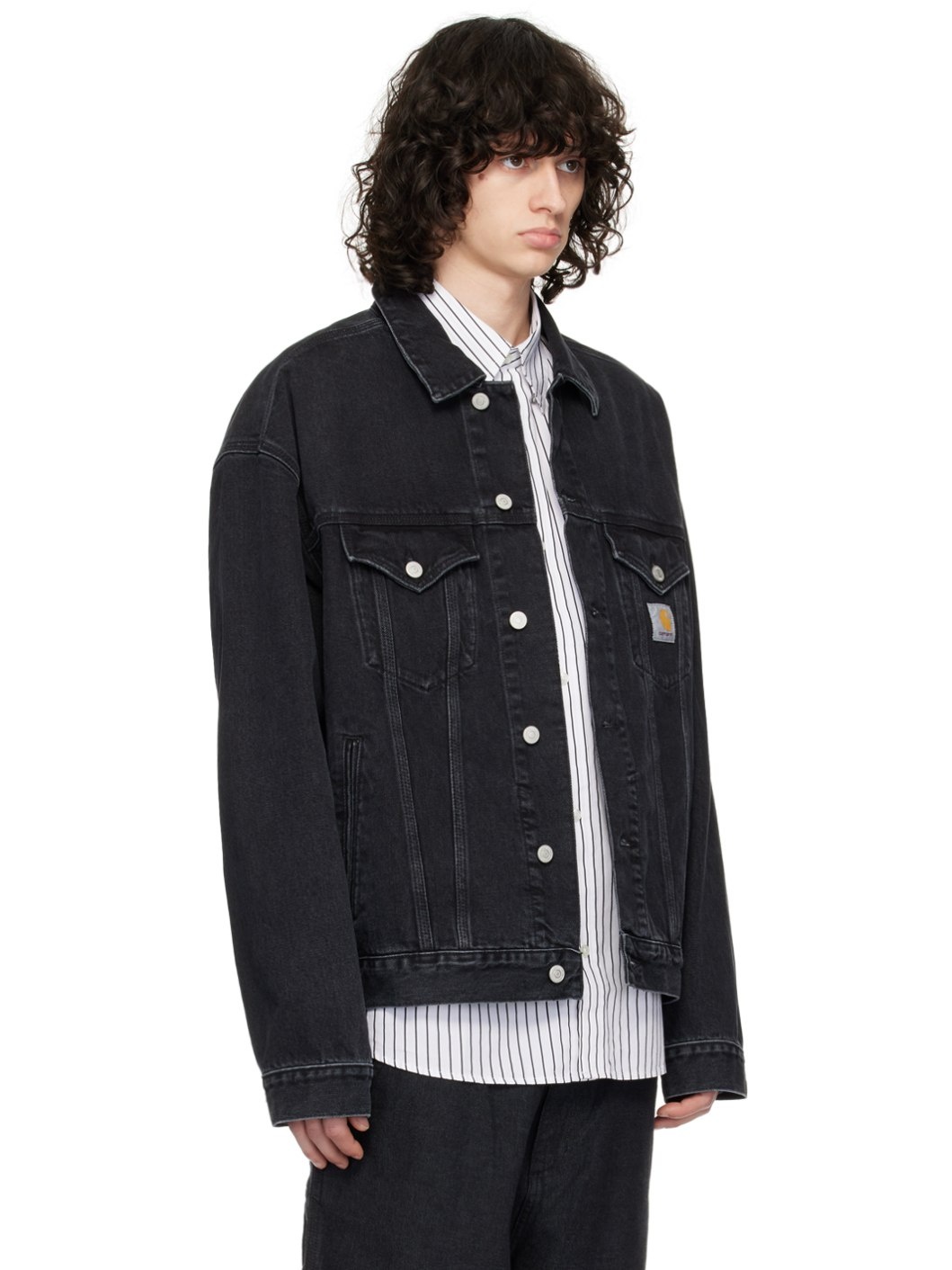 Black Helston Denim Jacket - 2