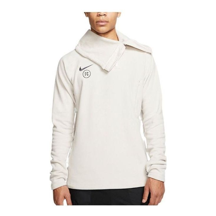 Nike FC Winter Drill Fleece 1/4Zip Jackets 'beige' AT6106-008 - 1