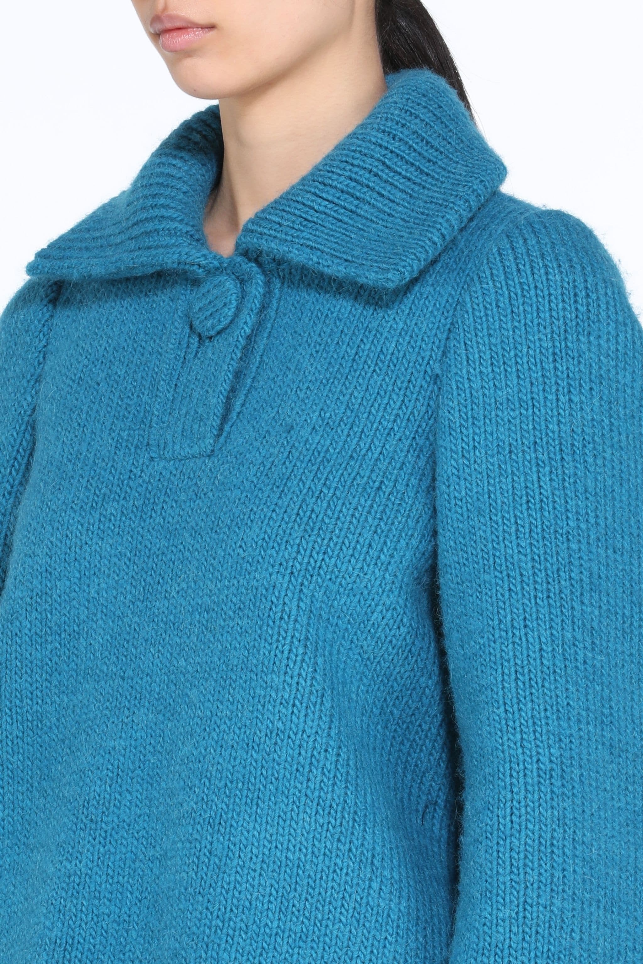 RIBBED POLO SWEATER - 5
