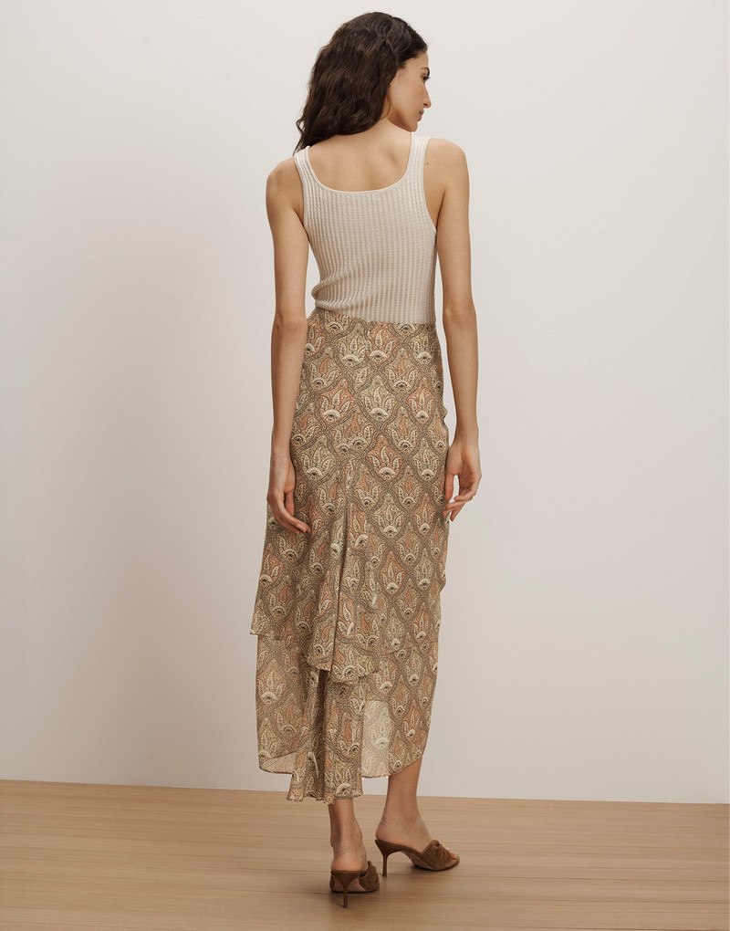 SIRA SILK MIDI SKIRT 6